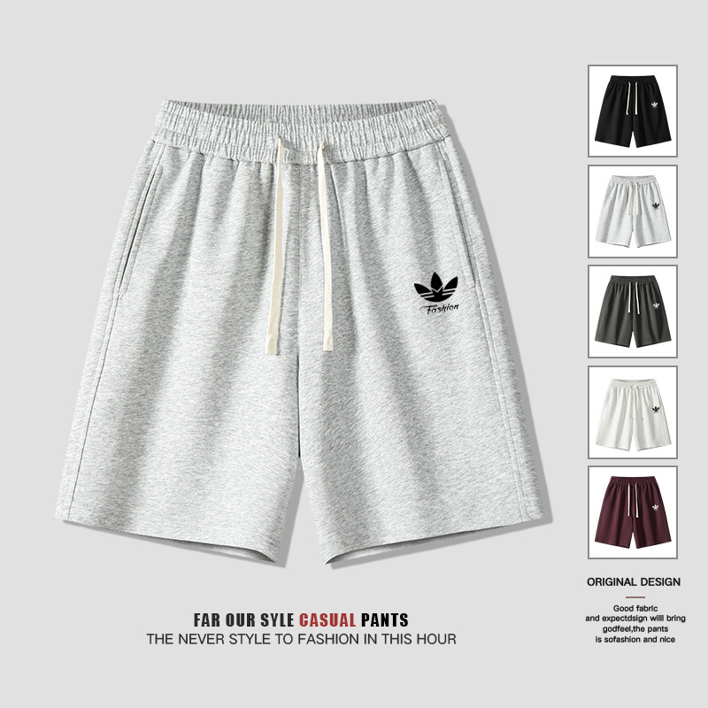 Seasonal Clover Men's Casual Shorts with Drawstring, Loose-Fitting Five-Point Pants, Cotton Sports Trendy Versatile Couple Shorts Seasonal Clover Men's Casual Shorts with Drawstring, Loose-Fitting Five-Point Pants, Cotton Sports Trendy Versatile Couple Shorts