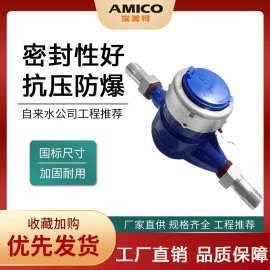 埃美柯099水表球墨铸铁自来水计量表横式卧式旋翼式湿式水控家用