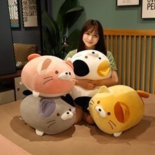 Cute Japanese tuanzi Cat plush toy fat fat house cat big pillow doll holding girl gift doll wholesale