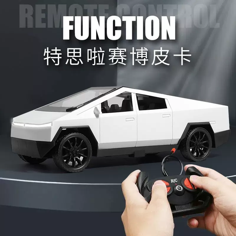 跨境电商1:14特斯拉赛博皮卡遥控车大号四通遥控汽车玩具批发越野