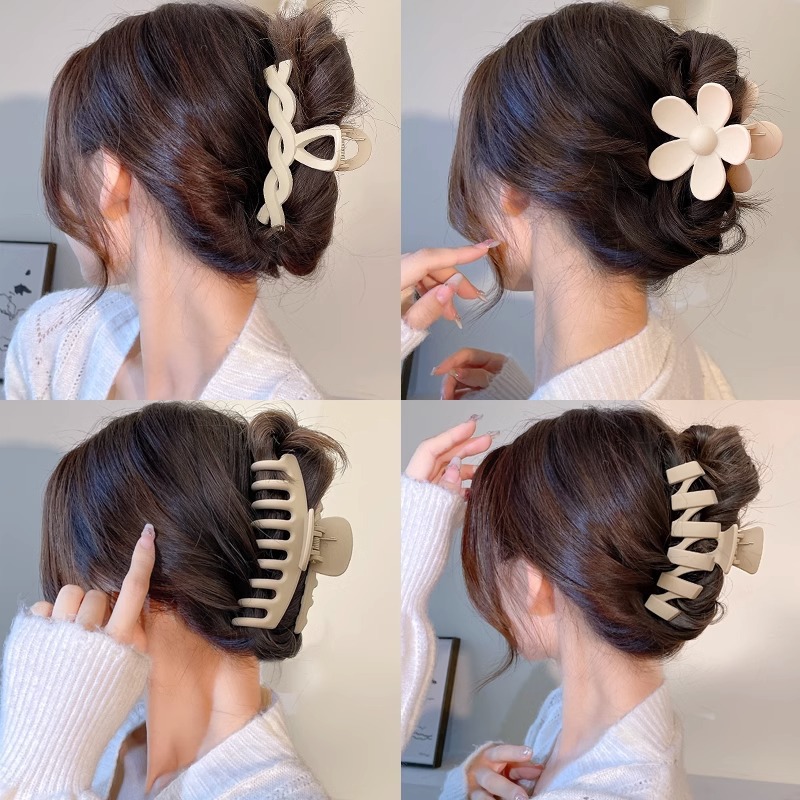 Gran clip de agarre de alto nivel femenino para salir al cabello de cabello de cabello de tiburón en la parte posterior del cabello de cabello de tiburón image 3
