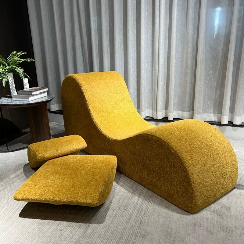 S-shaped sofa yoga lazy leisure chair, vacuum compressed roll-up, can be reclined and used for sleeping, unique shape recliner tatami sofa S-shaped sofa yoga lazy leisure chair, vacuum compressed roll-up, can be reclined and used for sleeping, unique shape recliner tatami sofa