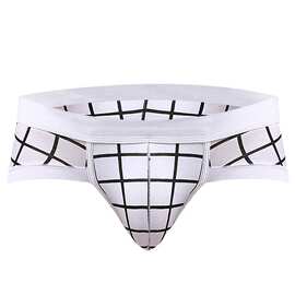 男士内裤莫代尔透气三角裤男生低腰性感个性印花U凸短裤头衩男款