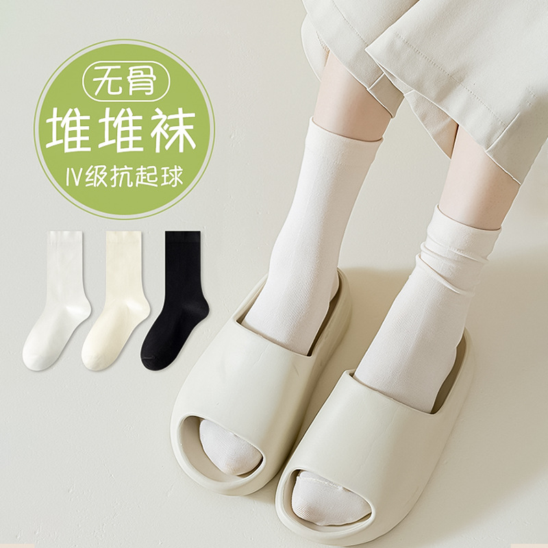 Mujeres de primavera y verano, medias medias medias delgadas con zapatos de cuero, Zhuhai al por mayor