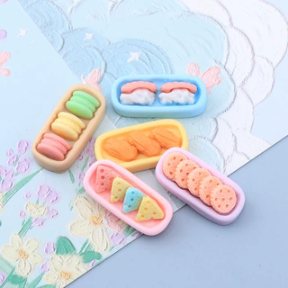 卡通食玩滴油马卡龙食盒 diy奶油胶冰箱贴发夹手机壳树脂配件批发
