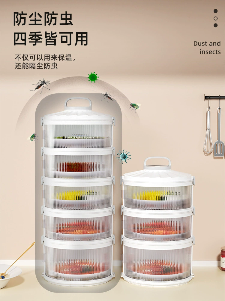 Thermal cabbage hood home covering the leftovers multi -layer storage shelf new electric heating smart meal table cover