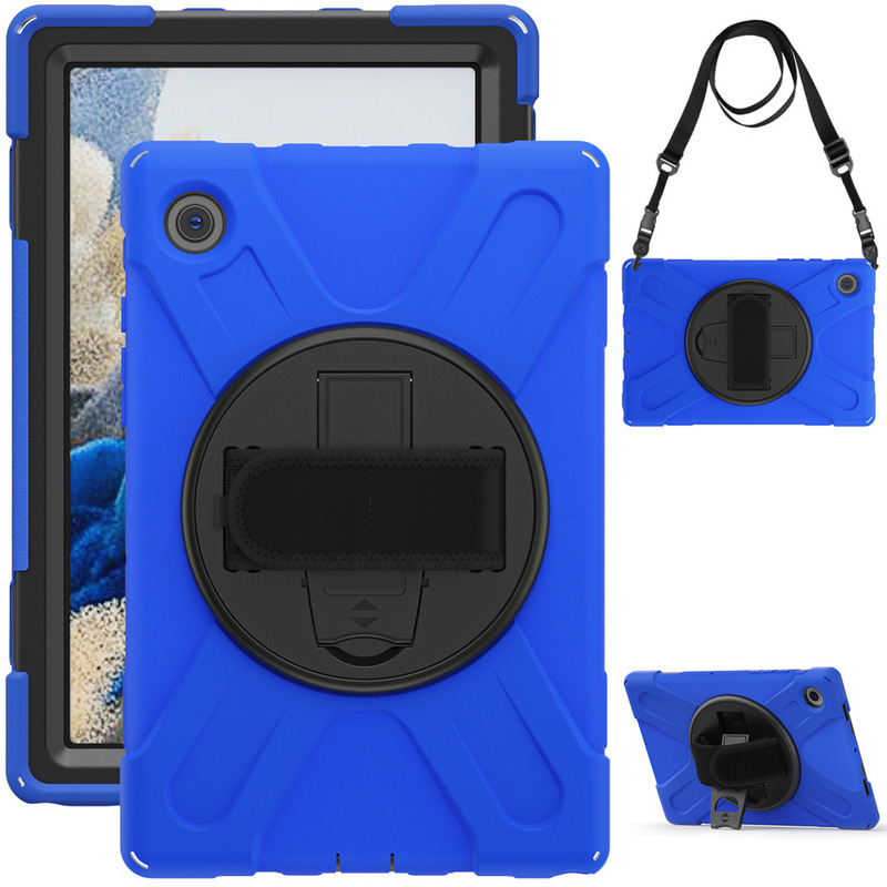 Suitable for Samsung Tab A8 10.5 Pirate King Skin-Colored Silicone Tablet Case X205 with Strap and Pc Rotating Stand