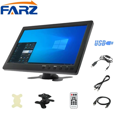 7inch Vga/Hdmi/Bnc Reversing Image | Car display - 105b-101inch-usb-interface-supports-usb-playback-rm105-1024600-normal-brightness-101inch