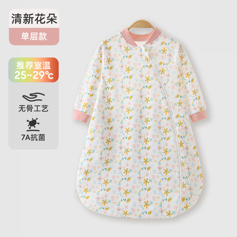 婴儿睡袋春秋宝宝恒温一体式新生儿童防踢被子四季通用冬款防惊跳|undefined