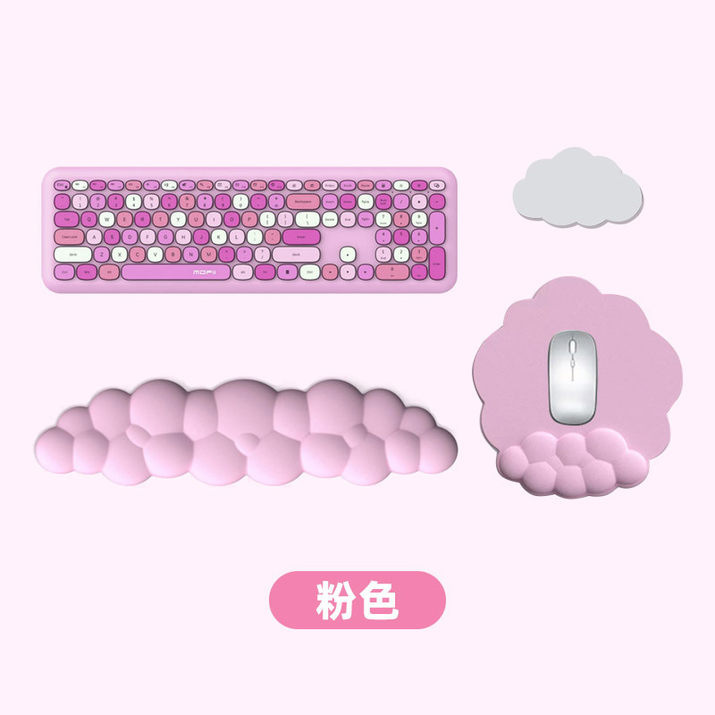 Cojín de muñeca de la almohadilla de ratón de la nube caliente transfronteriza al por mayor computadora oficina de escritorio antideslizante almohadilla de muñeca de espuma de memoria