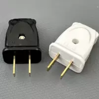 Черный двухфутовый штекер два дета два элемента 10A220V источник питания две стороны, две стороны, две четырехугольника, без проводки