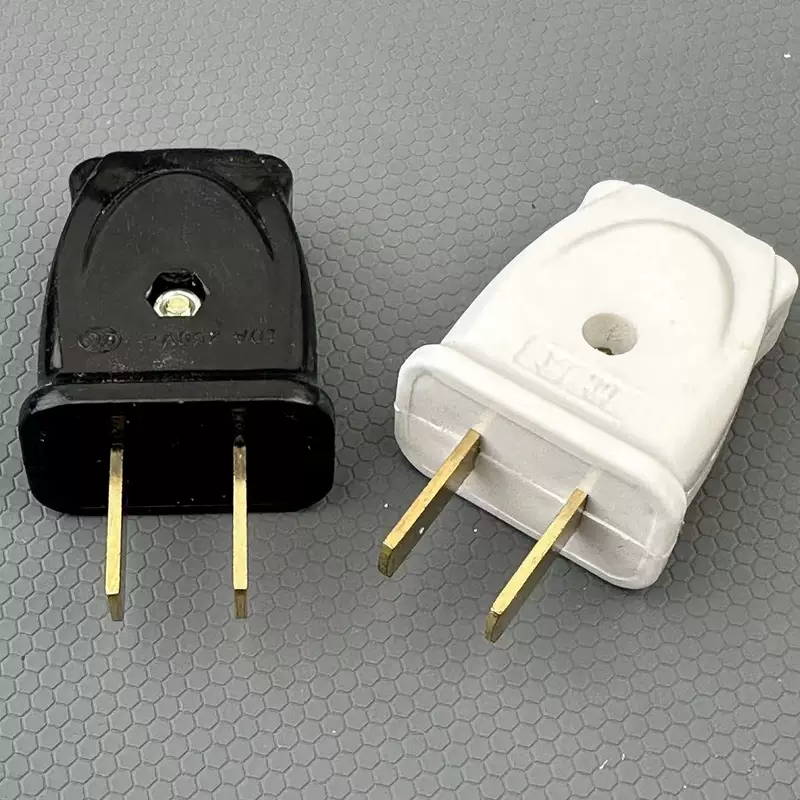 Черный двухфутовый штекер два дета два элемента 10A220V источник питания две стороны, две стороны, две четырехугольника, без проводки