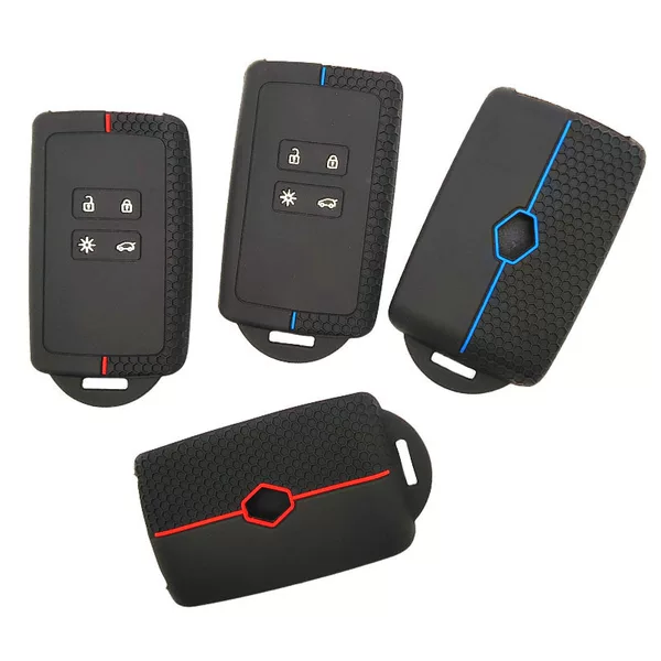 For Renault Koleo Silicone Car Key Case Men's and Women's Car Key Case All-inclusive Four-key Key Case