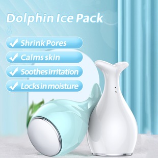 Cross-Border Popular Small Ice Hammer Facial Ice Compress Device Shrinks Pores, Calms Redness, Reduces Swelling, Cools and Massages Dolphin Beauty Device