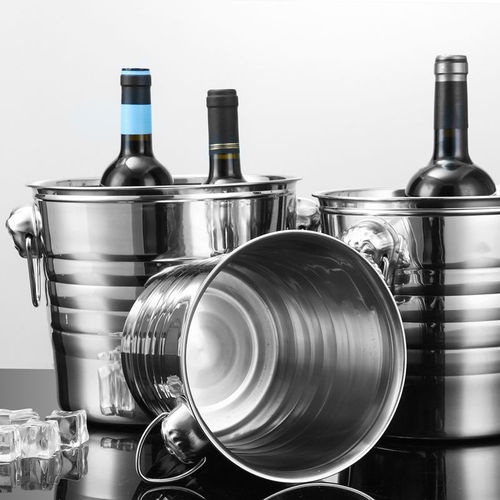 Stainless steel tiger head ice bucket KTV ice bucket commercial frozen wine bucket champagne bucket ice bucket red wine ice bucket bar use
