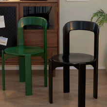 中古rey餐椅实木法式餐桌凳子设计师高级感极简复古家用轻奢椅子