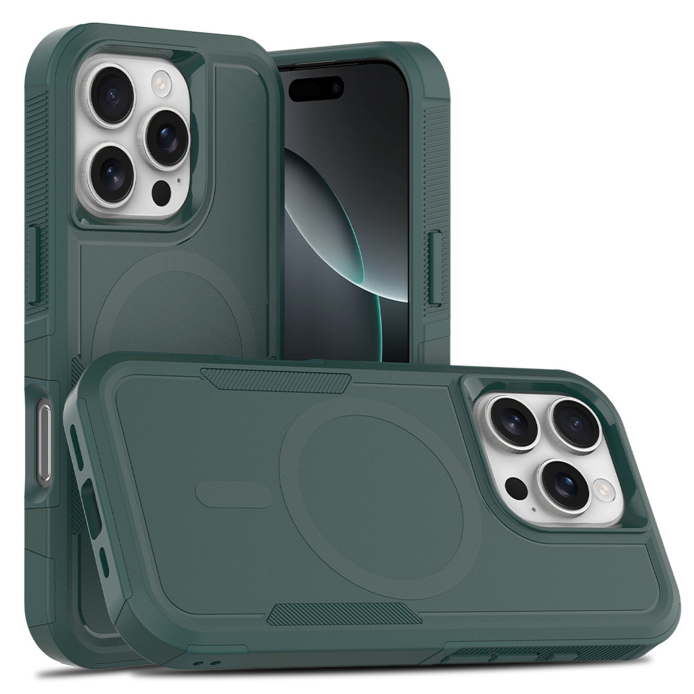 Aplicable en stock para Apple 16 Pro todo incluido 2 en 1 succión magnética anti-caída embarque de la caja del teléfono móvil lado de la caja antideslizante