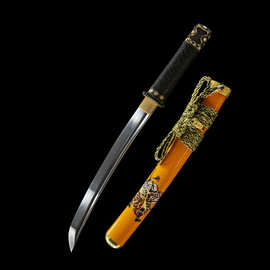 外贸回货手工1095钢胁差日本短刀东洋小刀龙泉市刀剑批发未开刃