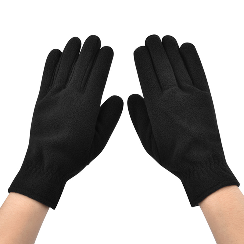 Hombres y mujeres clásicos ciclismo al aire libre montañismo vellón polar de alta calidad a prueba de frío productos calientes transfronterizos guantes cálidos y resistentes al desgaste