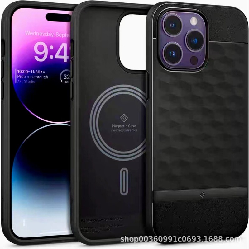 Suitable for iPhone16 Phone Case Apple 14promax Silicone Magnetic Protective Case 13 Simple Spigen Drop-resistant Suitable for iPhone16 Phone Case Apple 14promax Silicone Magnetic Protective Case 13 Simple Spigen Drop-resistant