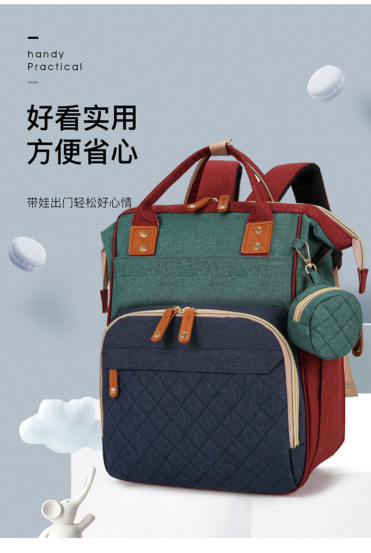Mummy Bag Dry and wet separation hanging baby stroller, lightweight and fashionable for going out, baby milk storage bag, multi-functional bed bag Application Scenario