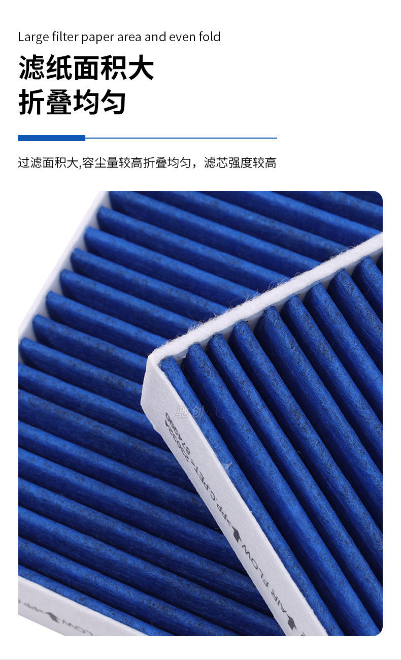 Car air conditioning filter is suitable for Xiaomi car air conditioning filter activated carbon car air grid filter