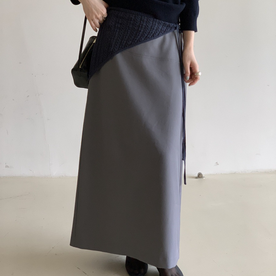 特价不退换气质基础款直筒高腰半身裙女2025秋休闲百搭裙子14320
