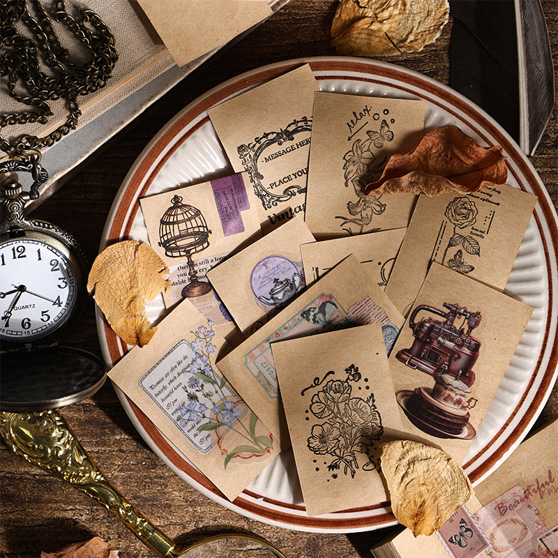 Guyun estilo europeo no adhesivo papel de notas retro transfronterizo papel kraft notas de registro portátil papel kraft