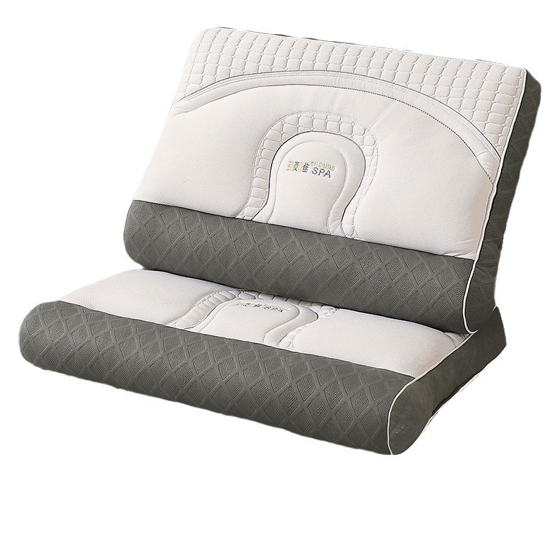 Los fabricantes suministran SPA para proteger la columna cervical y ayudar a dormir, almohadas para el hogar, almohadas bajas, medias y altas, almohadas para dormitorios de estudiantes, almohadas