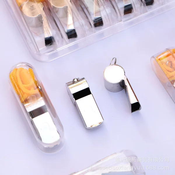 Whistle Metal Whistle Sports whistle basketball football practice with rope whistle plastic box whistle