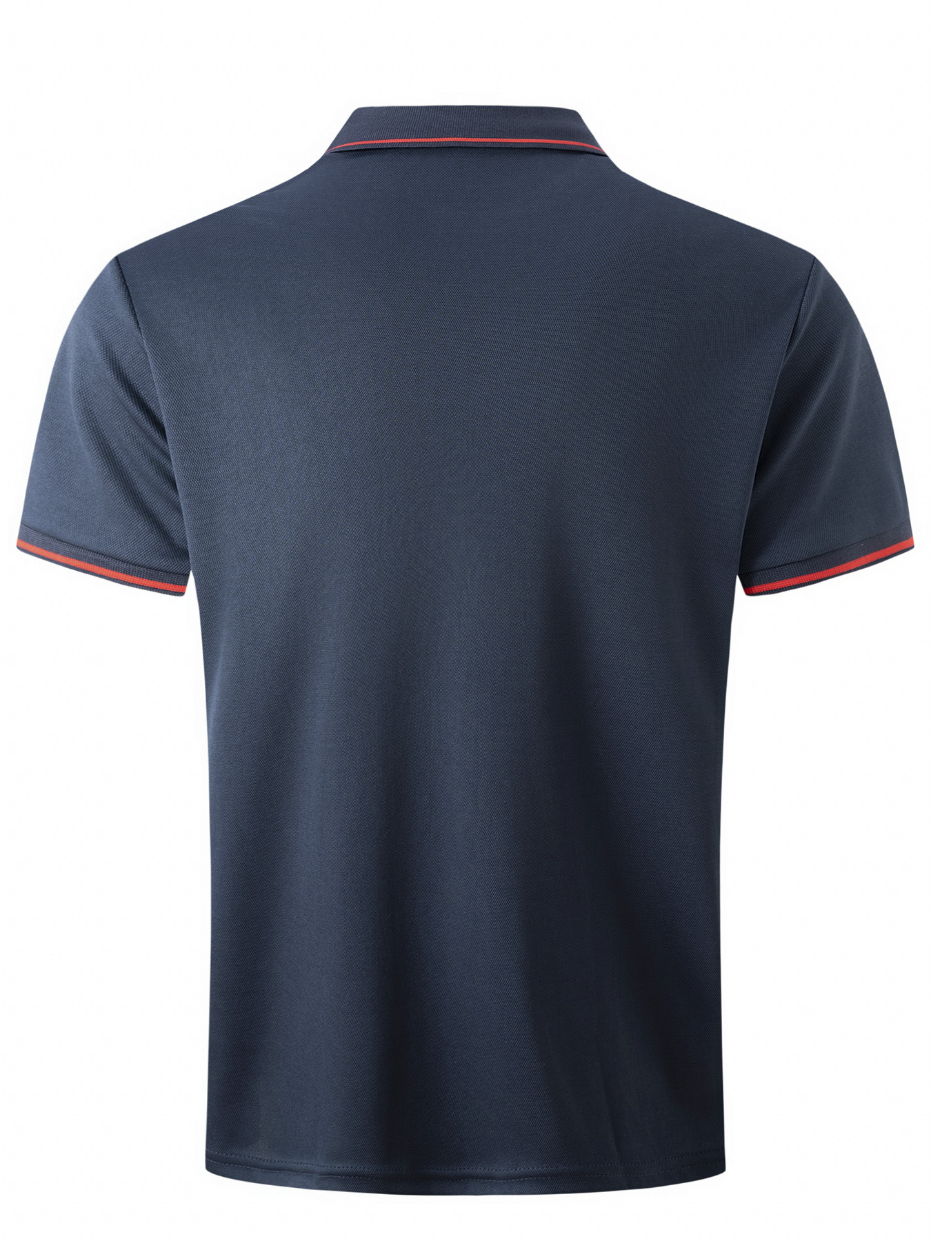 Men's Polo Shirt Casual Ribbed Lapel Business Solid Colour Shirt_voghion.com