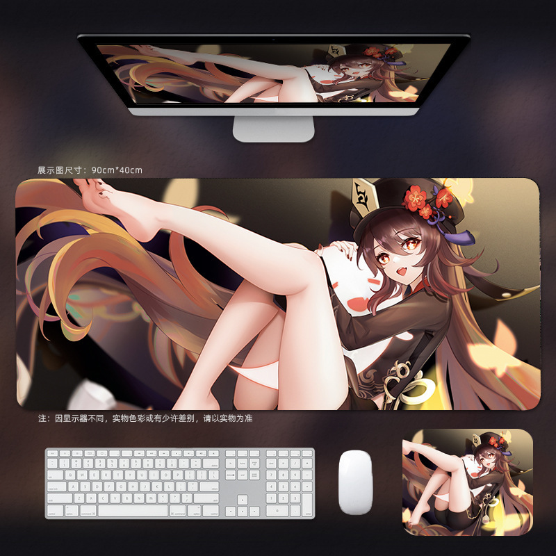 元神マウスパッド超大型電競男子胡桃優アニメキーボードマット二次元コンピュータテーブルパッド|undefined