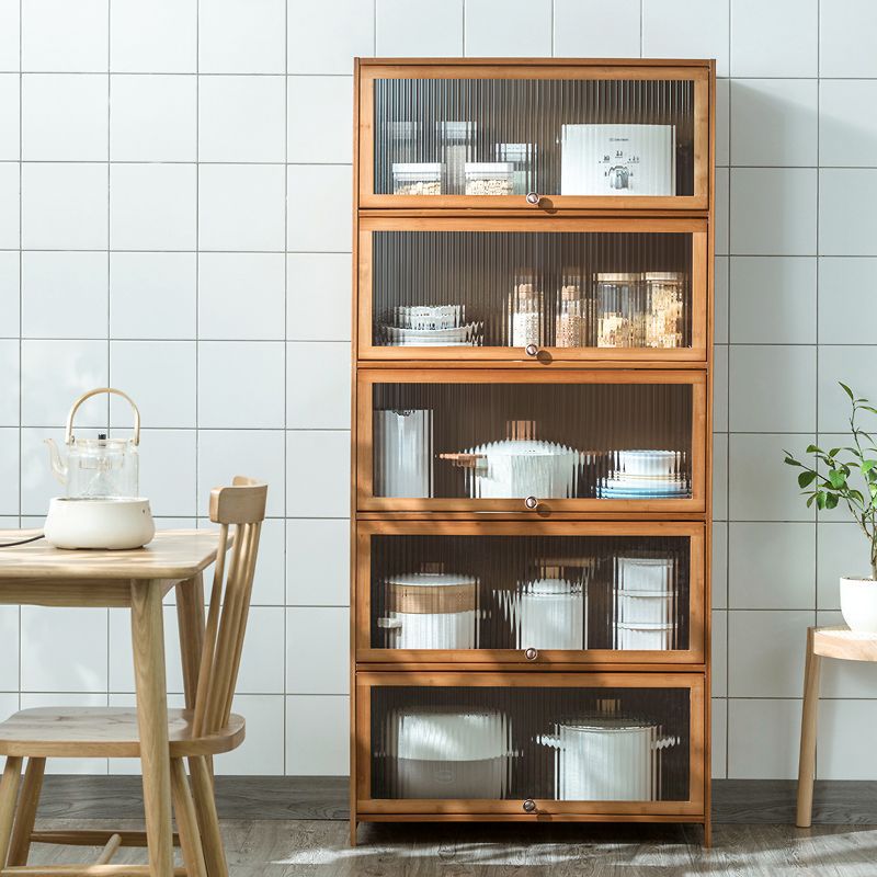 Sideboard Storage Cabinet Kitchen Storage Rack New Floor-Standing Storage Cabinet Cabinet Living Room Flip-Top Integrated Wall-Mounted