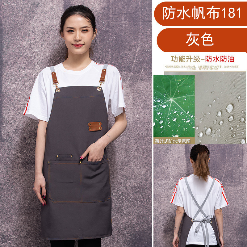 新款围裙防水防油餐饮专用后厨房工作服耐脏厂家现货批发围腰|undefined