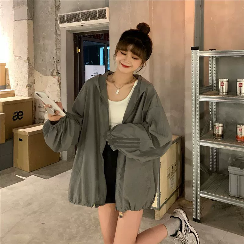Одежда с защитой от солнца, летняя тонкая дышащая рубашка с длинным рукавом, тренч, 2025 год, оверсайз, плюс-сайз