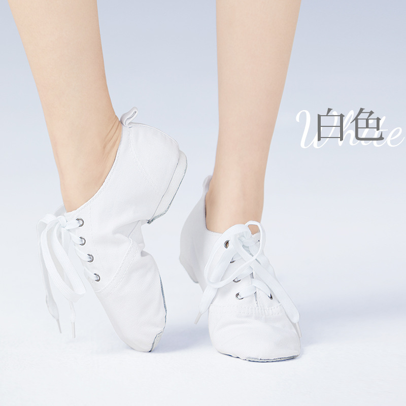 Zapatos de baile jazz zapatos de baile para niños zapatos de práctica de tacón bajo zapatos de baile modernos zapatos de suela suave con cordones para adultos zapatos de baile latino femenino