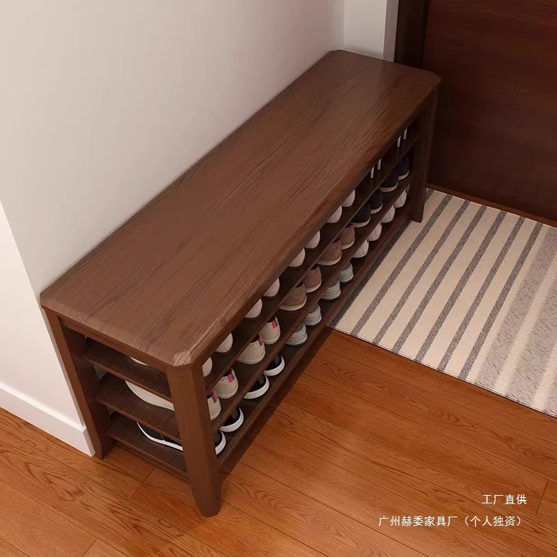 实木换鞋凳门口家用鞋柜坐凳一体入户门多层简易穿鞋凳玄关小鞋凳|undefined