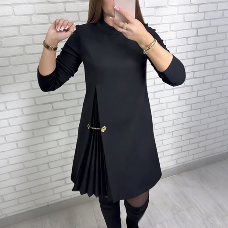 European and American cross-border foreign trade Amazon autumn women's long elegant patchwork dress