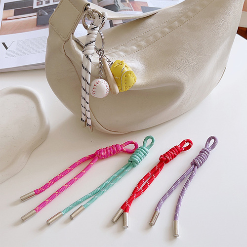 Phone Lanyard Dopamine Color Camera Keychain Anti-lost Wrist Strap String Water Cup Bag Knitting Short Lanyard