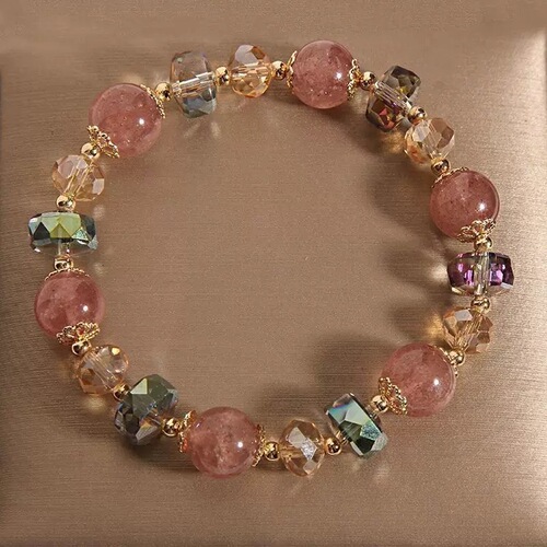 2025 New Bead Wholesale Beaded Bracelet for Women, Simple and Fashionable Crystal Bead Bracelet, Gift for Classmates and Best Friends