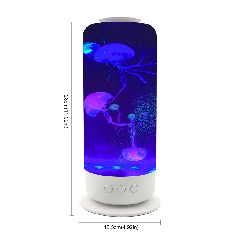 跨境蓝牙音箱低音炮七彩水母2025新款白噪音睡眠音响小夜灯神器|undefined