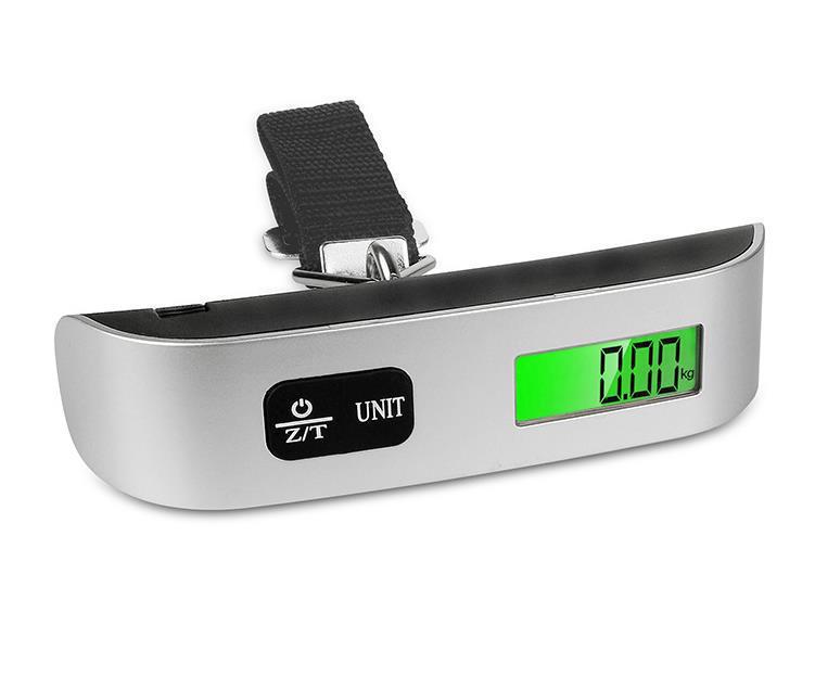 Cross-border portable 50kg digital hand scale with luminous luggage scale box scale hand-held fishing scale electronic scale