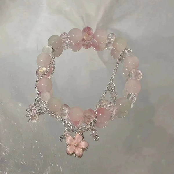 S255 Spring Letter Peach Blossom Bracelet