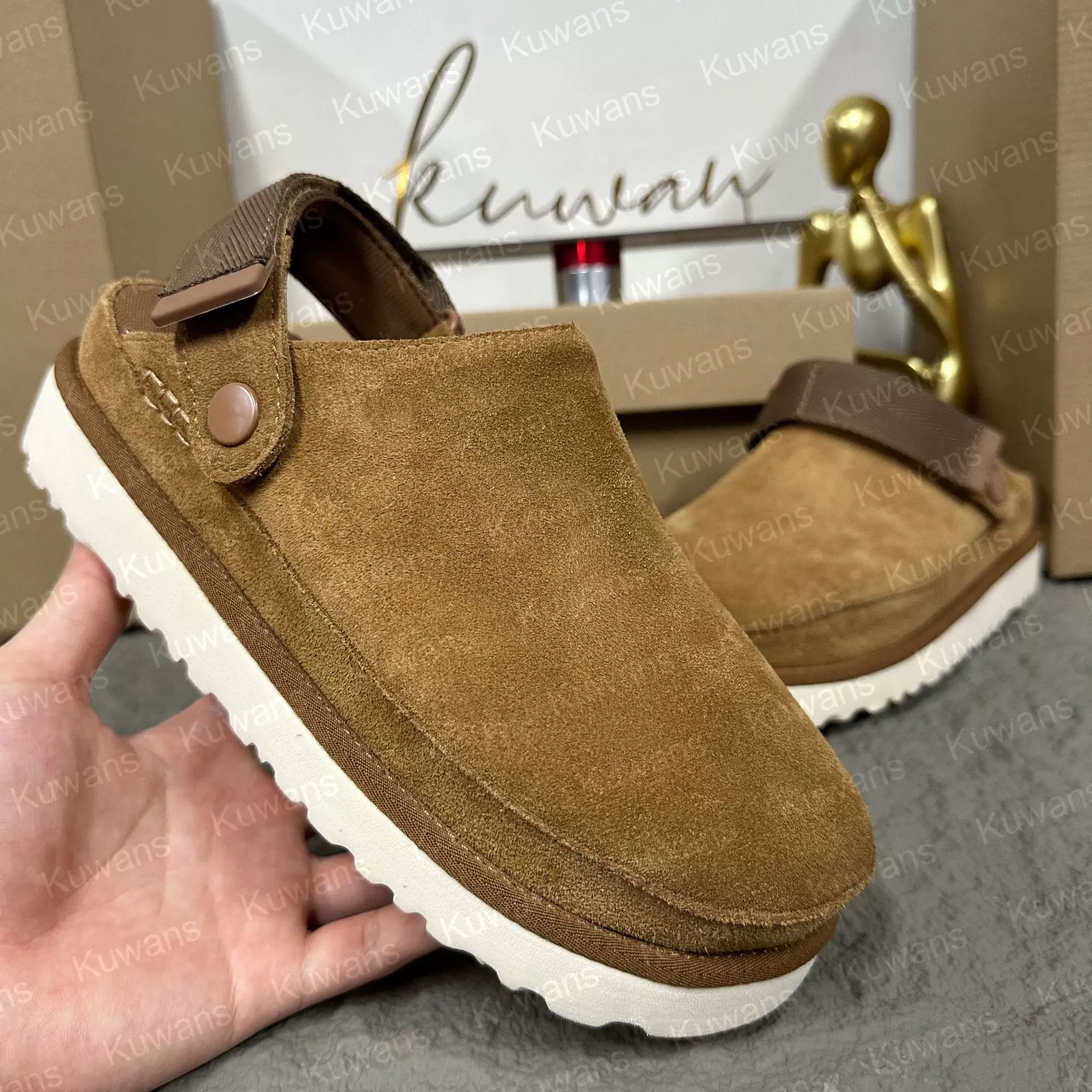 Кожаные полусапожки Spot Goldenstar Clog Berken Venus Crogs, зимние ботинки длиной 35–46 ярдов