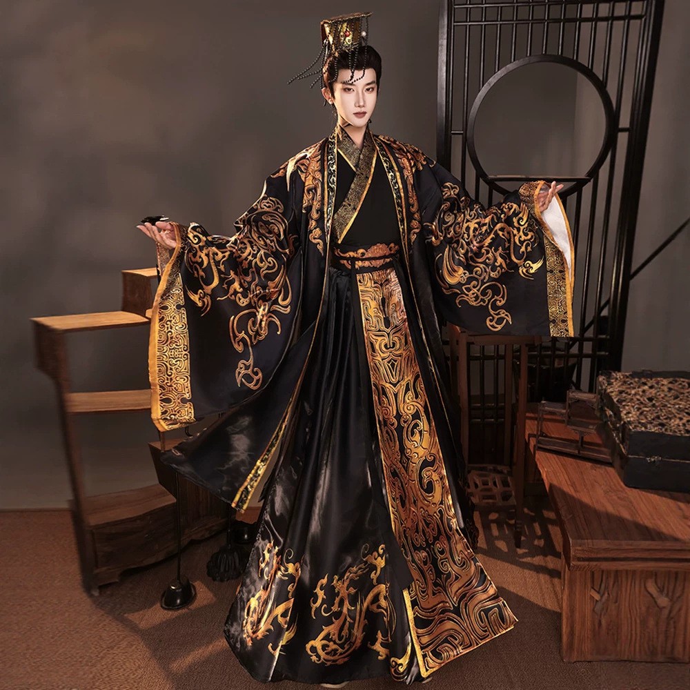 Original design, unisex, 2026 new collection: period costumes for film and television, Qin and Han dynasty emperors and ministers, Hanfu, and costumes for role-playing games and performances
