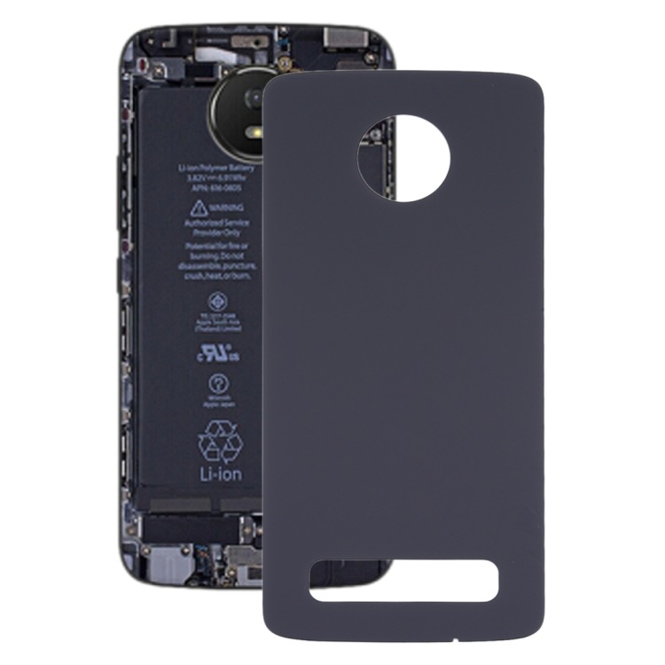 Aplicable para la cubierta trasera de la batería de Motorola Moto Z4 (color: negro)