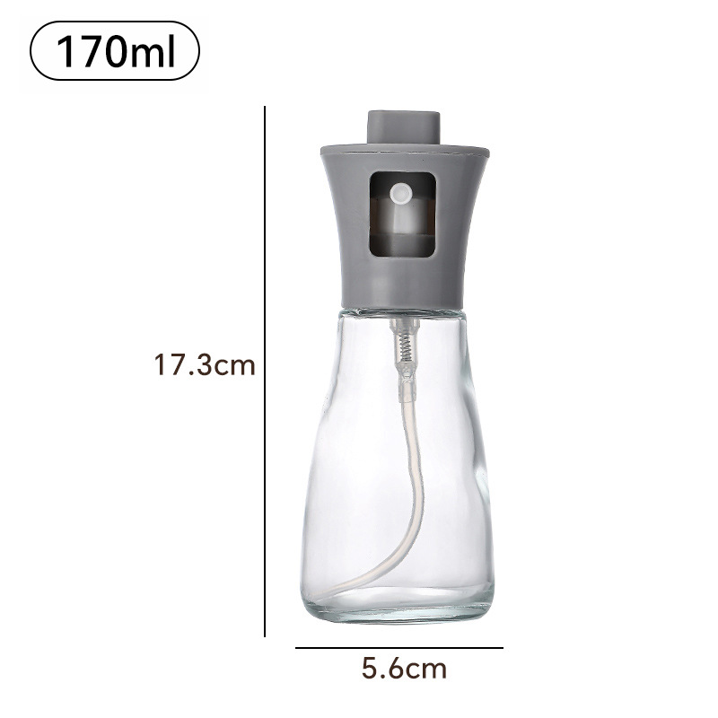 Botella pulverizadora de aceite de vidrio para cocina, tipo spray, para aceite de oliva/barbacoa, uso doméstico/portátil