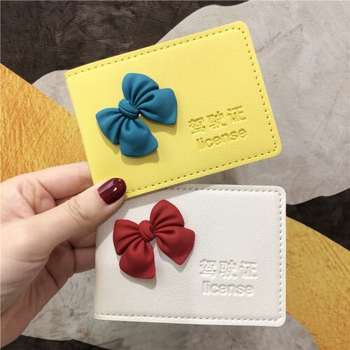 Cute driver's license leather case for women Internet celebrity creative car driver's license protective cover two-in-one motor vehicle license