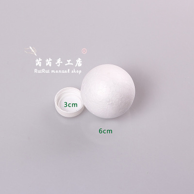 Blanco poli dragón tamaño sólido hueco bola de espuma DIY material boda ventana apoyos bola ESTRELLADO