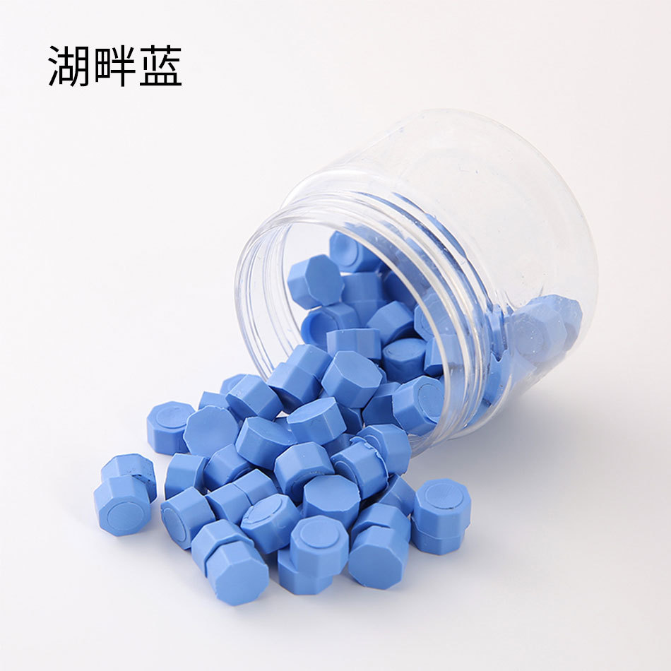 Macaron en caja de 50 colores, cera de pintura de fuego de color mixto, cera de botella granular mate, 60g, peso neto, aproximadamente 38g, sobre, cera sellada